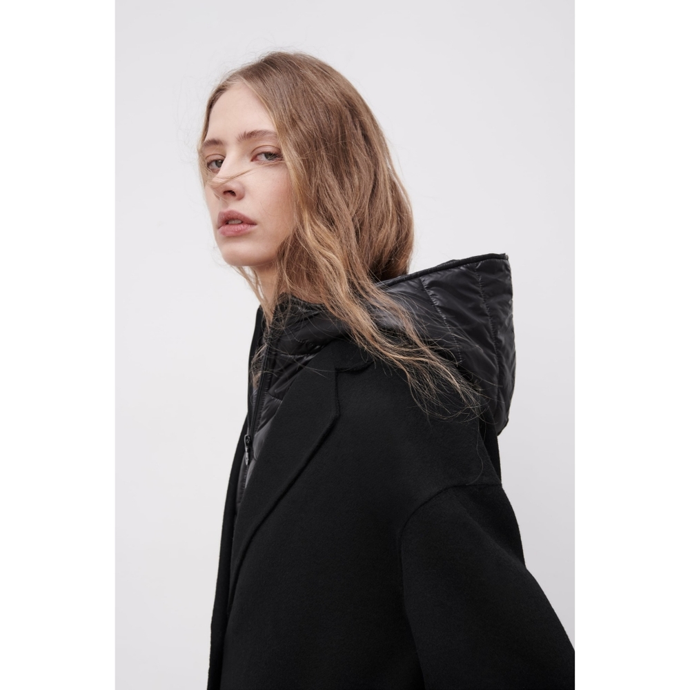 Zara 2 in 1 wool blend oversized coat and vest - Picture 3 of 15